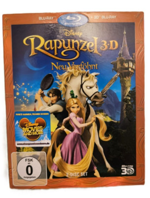 Rapunzel  - Neu Verföhnt - Blu-Ray + 3D Blu-Ray - Sehr guter Zustand Pappschuber