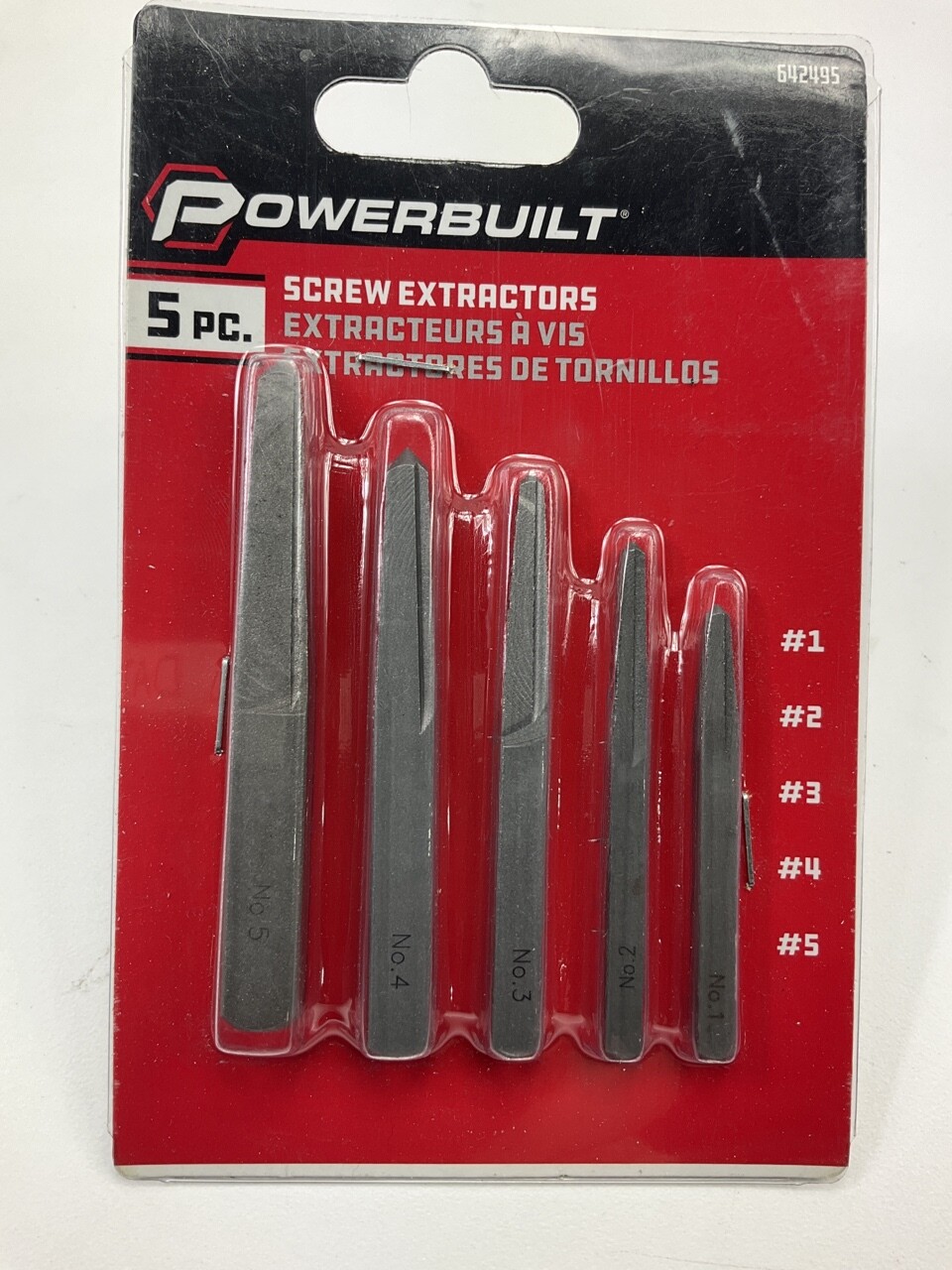 Powerbuilt 642495 5 Piece Screw Extractor Set eBay
