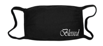 Blessed Script (Corner) Cloth Face Mask