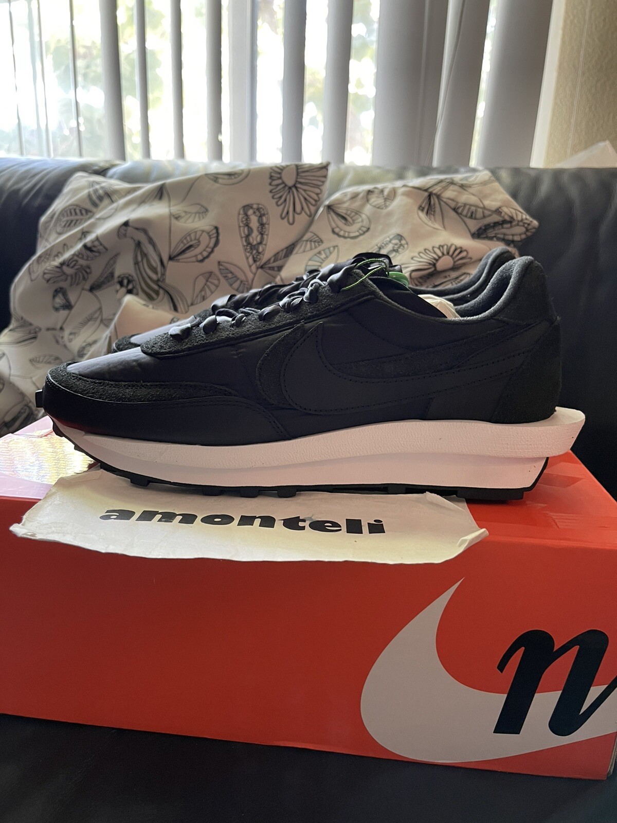 SACAI X NIKE NUOVISSIMA CIALDA NIKE X SACAI LD NYLON NERO BV0073 002 TAGLIA 12