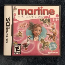 RARE! Martine At The Farm Nintendo DS Complete W/ Sticker !NORTH AMERICAN!
