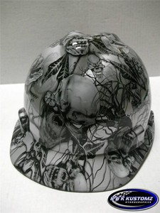 short brim hard hat