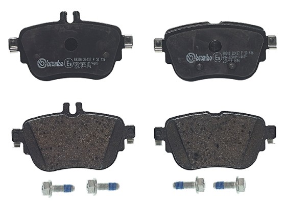 Brake Pads Set fits MERCEDES E200EQ 2.0 Rear 2019 on M264.920 Brembo 0004206000 - Image 42