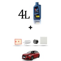 Hoffcar Set Service 4 Filter Und 4L ÖL FüR Audi A1 (8X1, 8XK) 1.4 Tfsi 110Kw Ab
