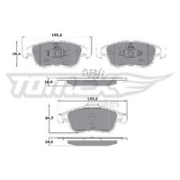 Bremsbelagsatz Scheibenbremse Vorne FüR Renault Duster HM 19 Bis 26 Tomex K9K872