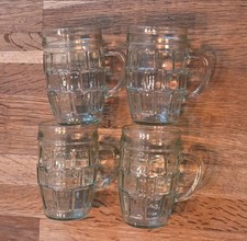 4x Half Pint Beer Glasses. Excellent Condition. Ideal for Home Bar Or Man Cave