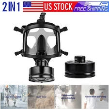 MF14 Gas Mask Survival Nuclear Chemical Full Face Respirator Mask with FilterBox
