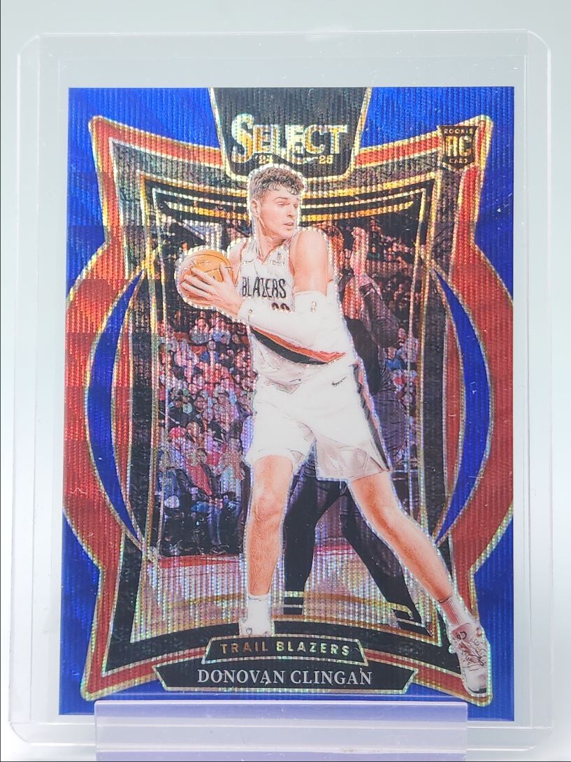 DONOVAN CLINGAN 2024-25 SELECT CONCOURSE ROOKIE BLUE WAVE RC /75 Q4865