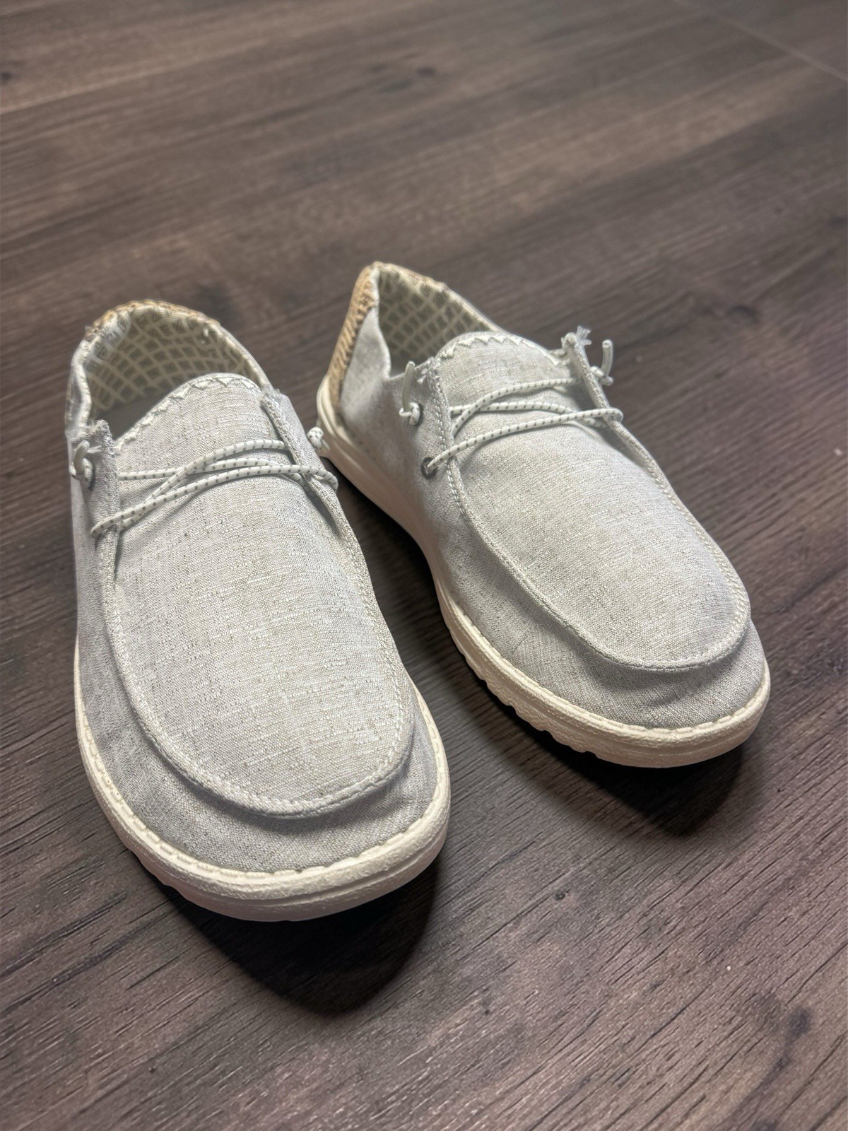 Hey Dude Wendy Chambray Java Tan/Gray Women’s Siz… - image 2