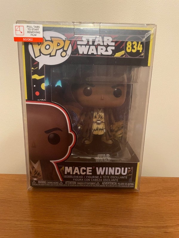 Funko Pop! Star Wars - Mace Windu (Retro) #834 with Protector - New