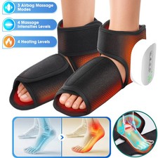 2Pcs Foot Ankle Massager for Circulation and Pain Relief w/Heat and Compression