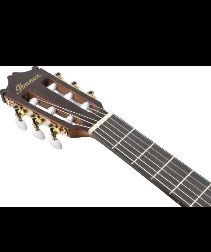 NUOVA Ibanez GA5MHTCE-OPN 4/4 CHITARRA CLASSICA NYLON THIN PIEZO OSSO - Immagine 4 di 4