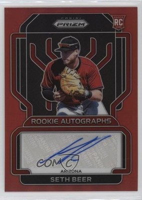 2022 Panini Prizm Rookie Red Prizm 11/99 Seth Beer #RA-SH Auto RC 0ud4