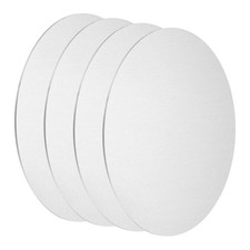 4Pcs Aluminum Disc, 4" 100mm Dia 0.04" 1mm Thick Round 6061 Aluminum Sheets