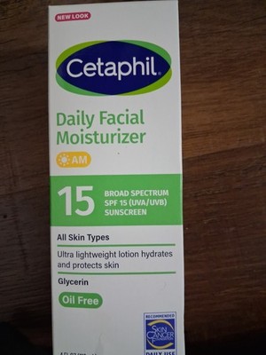  New Cetaphil Daily Facial Moisturizer AM SPF 15 - 4oz  Exp. 08/2027