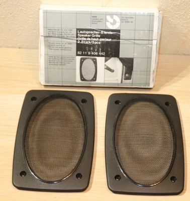 Original BMW E21, E28, E30, E23 Oldtimer Lautsprecherabdeckung Boxengitter, NEU