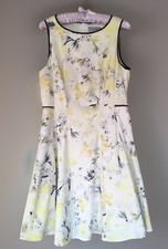Coast Fit & Flare Sleeveless Knee Length Dress Size 14