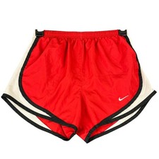 Nike Dri Fit Tempo Running Shorts Athletic Red S Womens Sporty Lined Running Gym