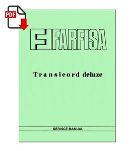 Farfisa TRANSICORD Deluxe SERVICE MANUAL Schematic Diagrams Schematic Schema