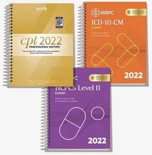 AMA CPT Book, ICD-10 Code Book, HCPCS Book - 2022 Physician Bundle by AAPC