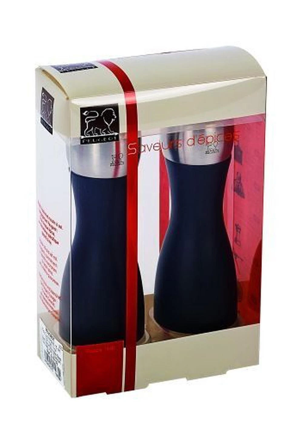 Peugeot Duo Pepper & Salt Mill Black Mat/Stainless Stell - 15cm