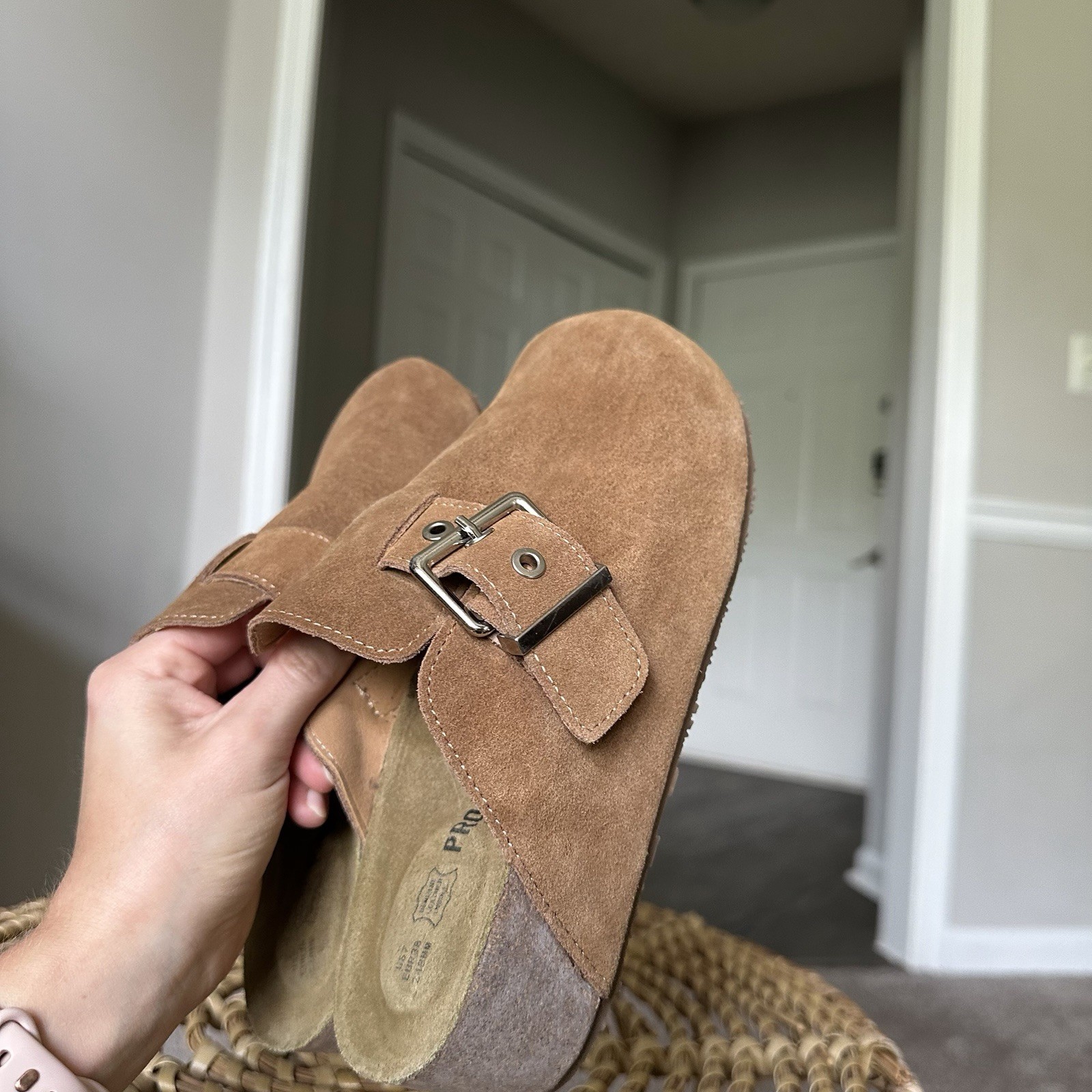 Project Cloud Chestnut Brown Platform Clogs Women… - image 2