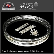 MB108-3-19-KIT 19" Wheel Rim & Spoke Kit Triumph TR5 TR6 Trident Spool & QD Hub