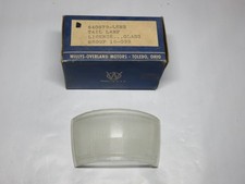 Willys Jeep Cj2a Cj3a License Plate Light Lens Glass Tail Light 640879 - Nos