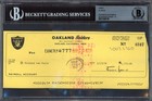 Al Davis Signed Check Oakland Raiders Owner Auto GM 10 Beckett #15498749
