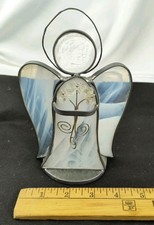 Vintage Stained Glass Angel Candle Or Tea Light Holder