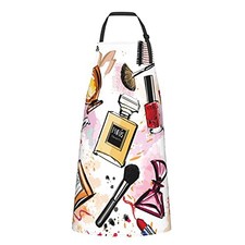 Men Women Apron, Adjustable Neck with 2 Pockets - Chef Apron for Cosmetics