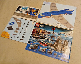 Lego City 60104 City Airport Passenger Terminal Instruction Manual Set of 4 Only