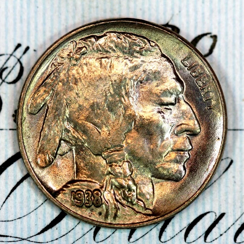 * 1938-D * PRISTINE+ GEM BU MS BUFFALO NICKEL * FROM ORIGINAL COLLECTION