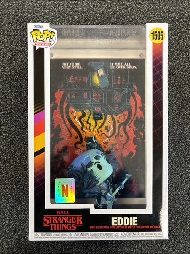 Funko Pop 1505 Comic Cover:Stranger Things The Piggyback Eddie Netflix Exc ✅