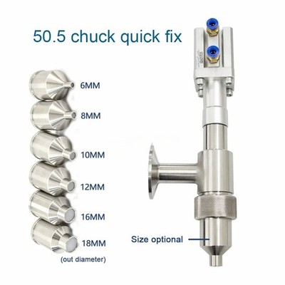 Pneumatic Anti Drip Filling Head 304 SUS Filling Machine Discharge Nozzle