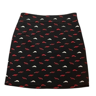 Vivienne Tam Fox Print Pencil Skirt, Size 6