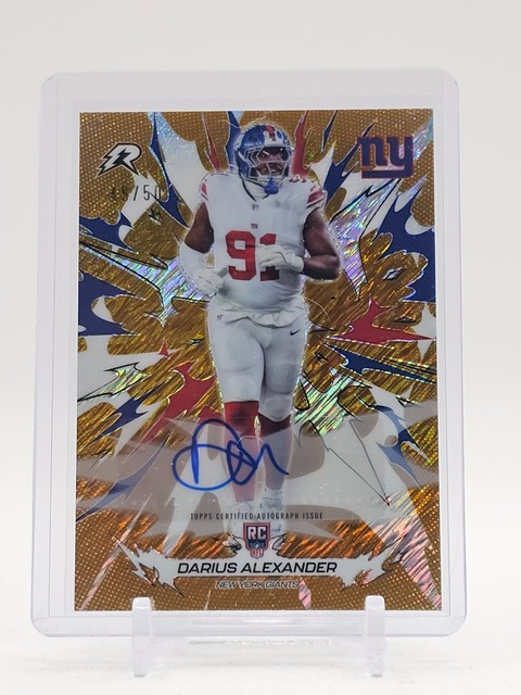 Darius Alexander 2025 Topps Resurgence Gold Static Rookie RC Auto /50 #170 Q8077