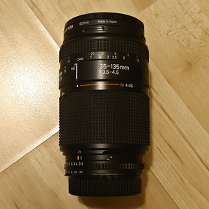 35-135mm f/3.5-4.5 Manual Focus Zoom Lens Nikon F Mount 62mm UV Filter
