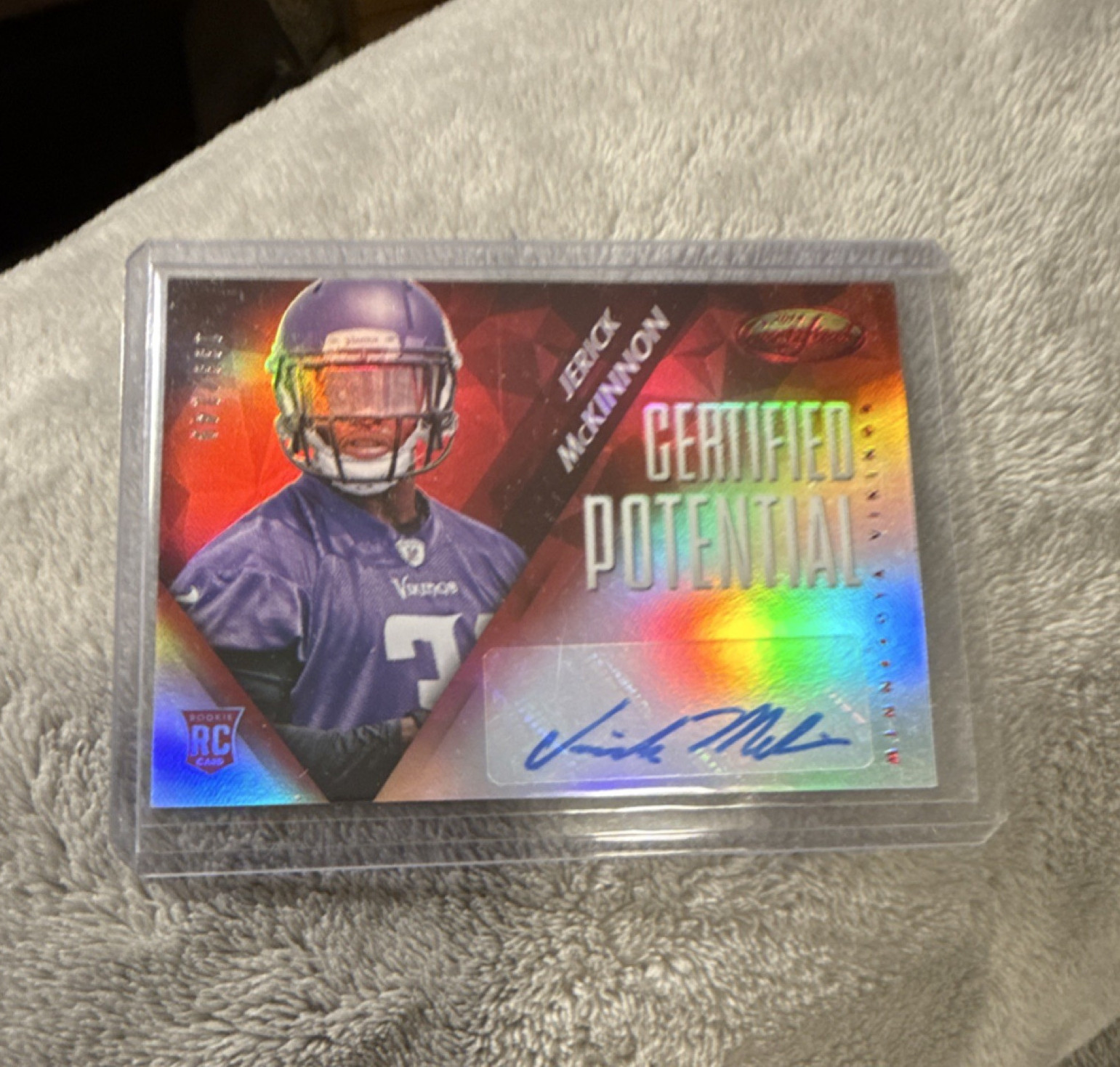 Jerick McKinnon Panini Certified Certified Potential Mirror Signatures #PJE Base