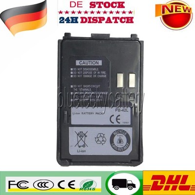 PB42 PB-42L 7.2V 2000mAh Battery Akku für KENWOOD THF6 THF6A TH-F6 TH-F6A ACCU