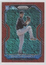 2021 Panini Prizm Tier II Red Shimmer Prizm 6/7 Braxton Garrett #121 1m8