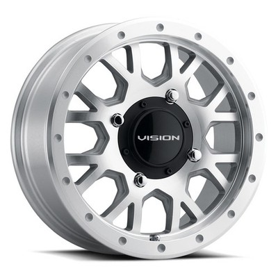 Vision Wheel GV8BL156156ACMF40NCC GV8 Invader Beadlock 15x6 4x156 12mm Machined