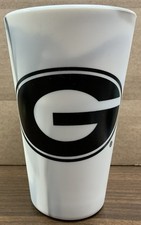 GEORGIA BULLDOGS MOUNTAIN MARBLE 16 OZ SILICONE PINT GLASS NEW WINCRAFT