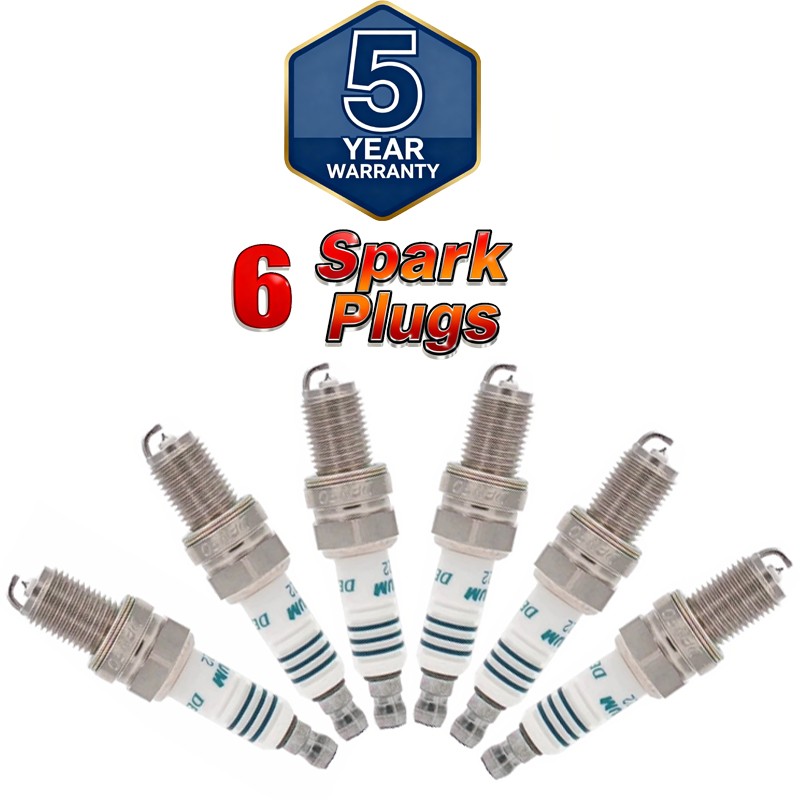 Set of 6 Denso Iridium Power Spark Plugs IXU22/5308 for Chevy BMW VW Fiat