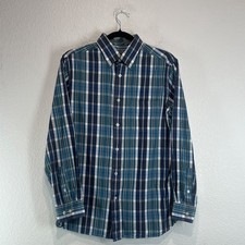 Daniel Cremieux Signature Shirt Mens Medium Multicolor Plaid Cotton Button Down