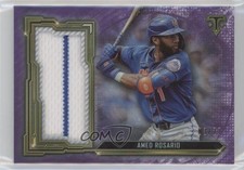 2020 Topps Triple Threads Single Jumbo Relics Amethyst 3/27 Amed Rosario 0eq6