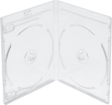 12.5mm Clear Double Blu-Ray Case 2-Disc Capacity Clear Double Blu-Ray Case