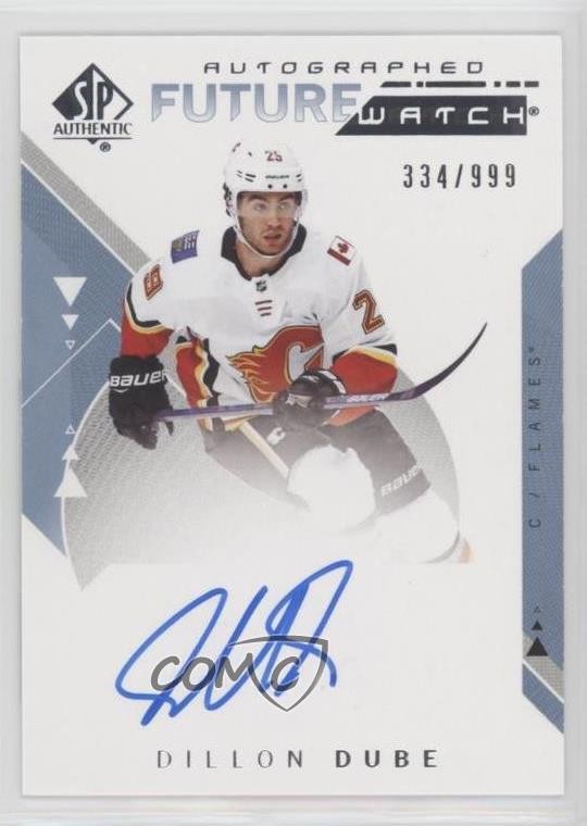 2018-19 SP Authentic Auto Future Watch 334/999 Dillon Dube #194 Auto 0q41