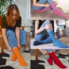6 Pairs Ladies Thin Casual Plain Coloured Cotton Rich Ankle Dress Socks PL30