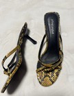 Jeffrey Campbell  Danah Yellow Snake Print Strappy Slip On Sandal — photo 2